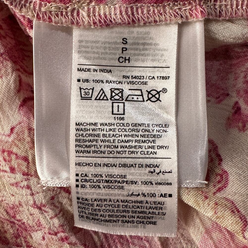 Old Navy Small Top Floral Adjustable Halter Neck Keyhole V-Neck Sleeveless Multi - Picture 8 of 9